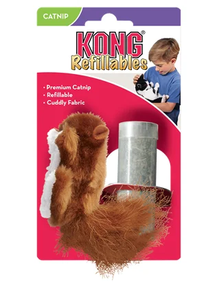 - Cat teasers selectionKong CAT Refillable Catnip Squirrel