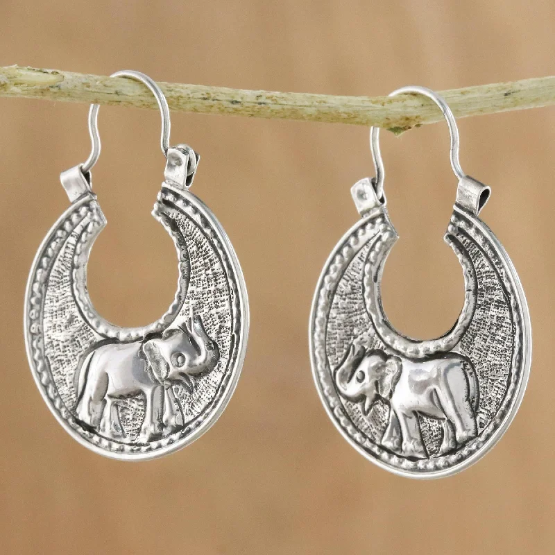 - Pet monitor with cameraElephant Magic Sterling Silver Elephant Hoop Earrings from Thailand