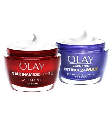  -Splash-proof food bowl AND Anti-choking slow food bowlOlay Feel The Firm with Niacinamide + SPF30 Day Moisturiser and Retinol Max Night Moisturiser Bundle