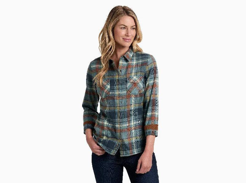 - Dog heart rate monitoring collarWomen's Tess Flannel Long-Sleeve - Mineral Blue