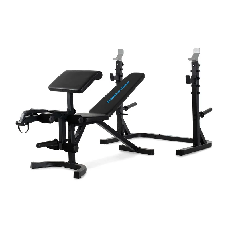 ---Proform Olympic Rack and Weight Bench XT System