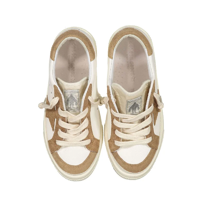 - Deodorizing cat litter tofu litterGolden Goose White/Light Brown May Nappa Upper Suede Sneakers