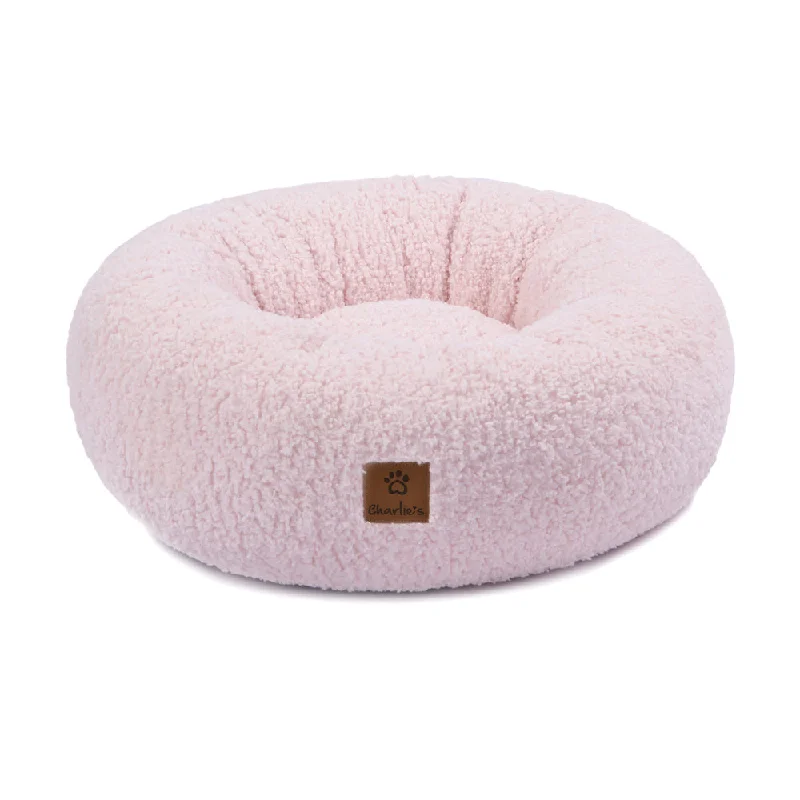  -Anti-scratch sofa protective coverCharlie's Teddy Fleece Round Calming Dog Bed