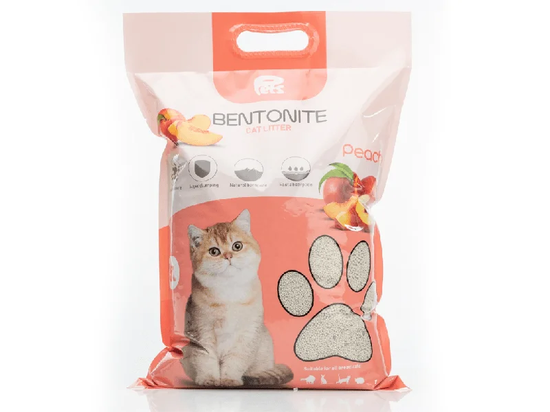 remove dead hair and dandruff, and promote pet skin health.Pets Bentonite Cat Litter with Peach Scent  5L/4kg