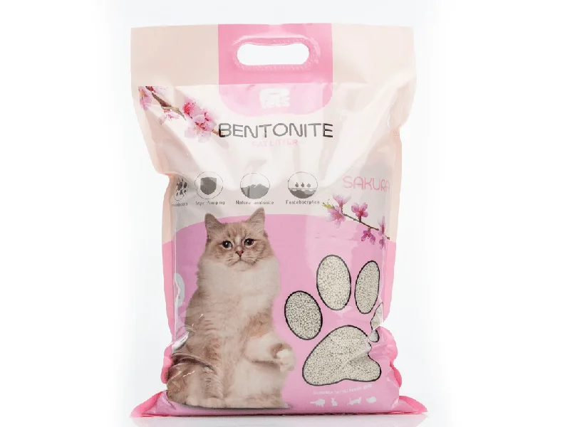 Pet comb: used to comb pet hair,Pets Bentonite Cat Litter with Sakura  Scent 5L/4kg