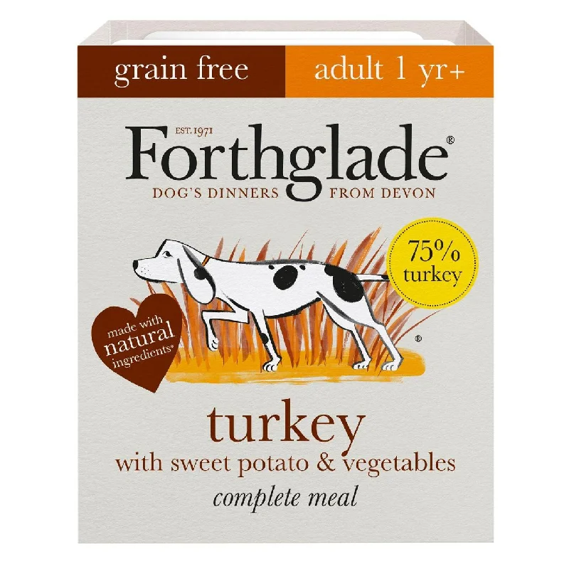    - Where to buy imported cat food   -Fish-containing dog foodForthglade Complete Adult Turkey, Sweet Potato & Veg Grain Free 395g