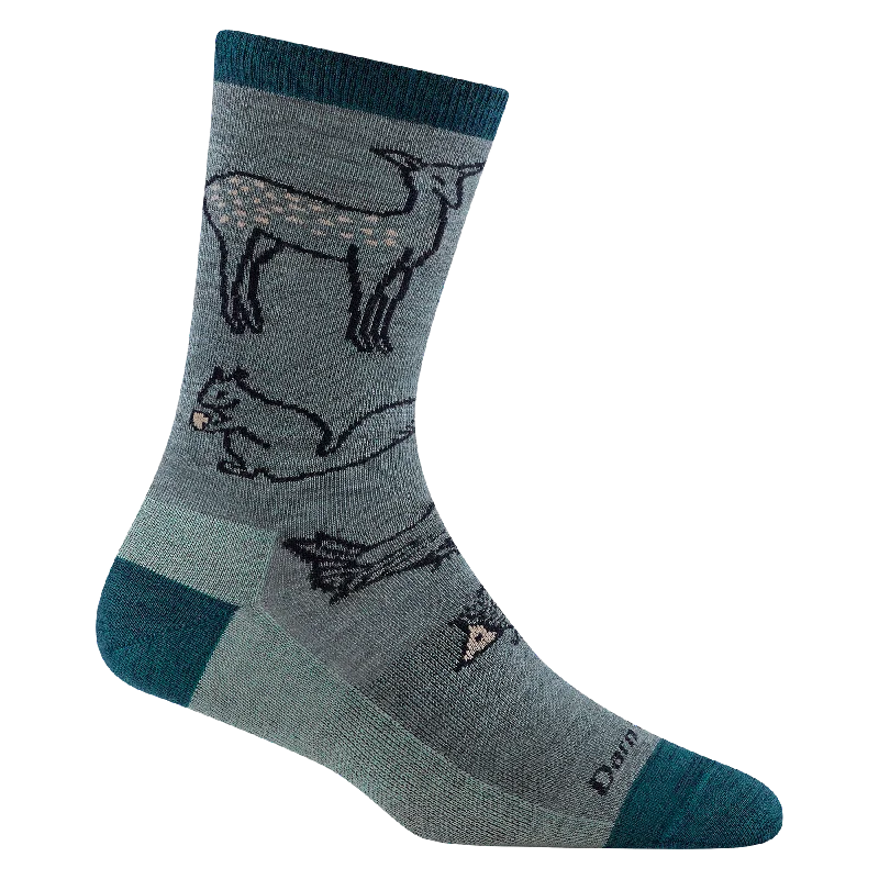 - Solid wood cat climbing frame customizedWomen's Woodland Creatures Crew Lightweight Sock - Seafoam