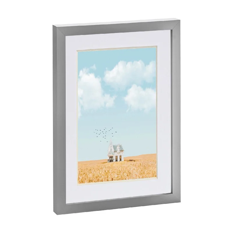 - Hamster silent running wheel to prevent chewingGrey A4 (8" x 12") Photo Frame with A5 Mount - By Nicola Spring