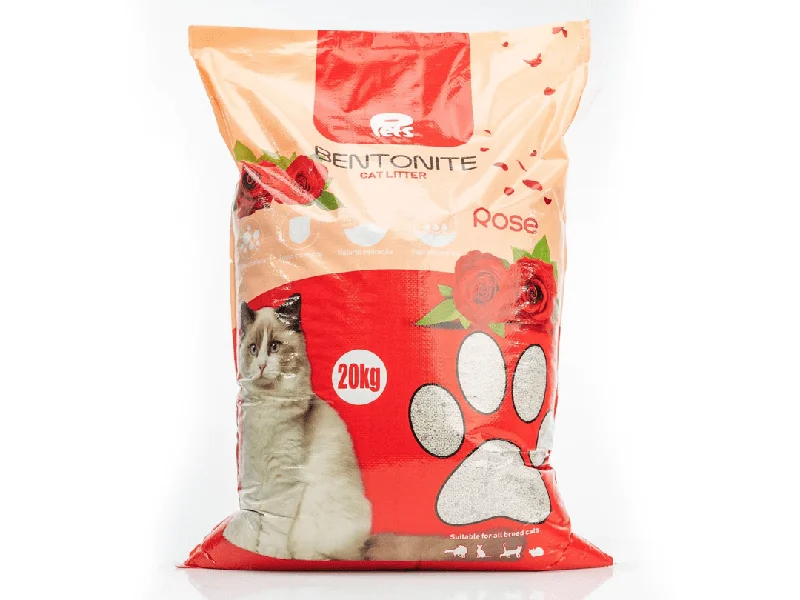 Pet shampoo: a shampoo specifically used to clean pet hair,Pets Bentonite Cat Litter with Rose Scent 20kg