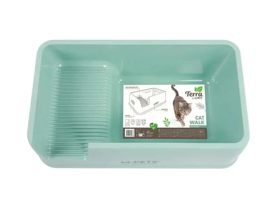 Pet careTerra Cat Walk Cat Litter Tray Sea Green