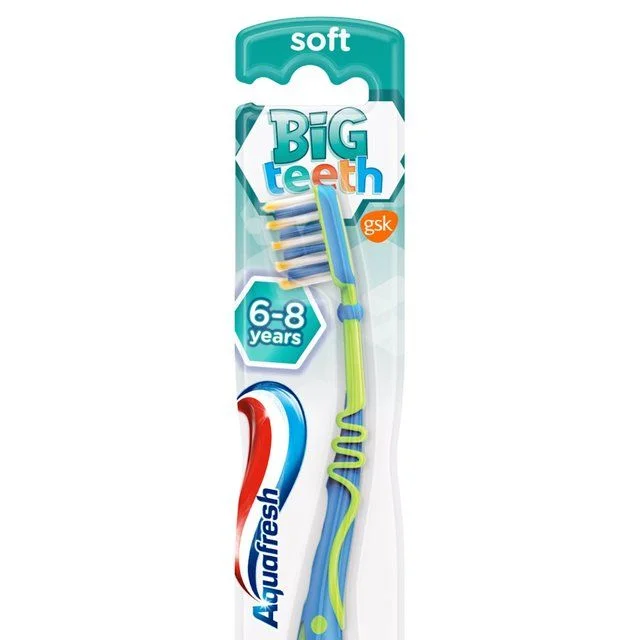  -Splash-proof food bowl AND Anti-choking slow food bowlAquafresh Big Teeth Kids Toothbrush Age 6-8 Soft in Plastic-Free Pack