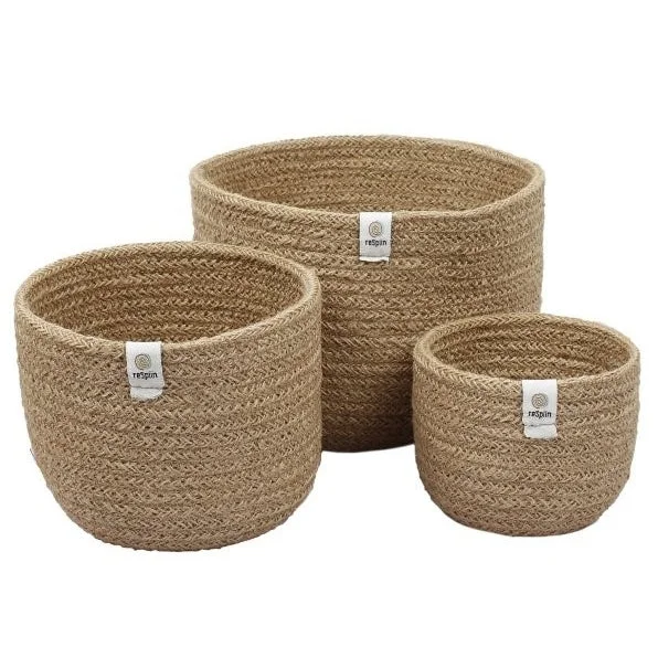 - Hamster silent running wheel to prevent chewingReSpiin Jute Tall Basket Set - Natural