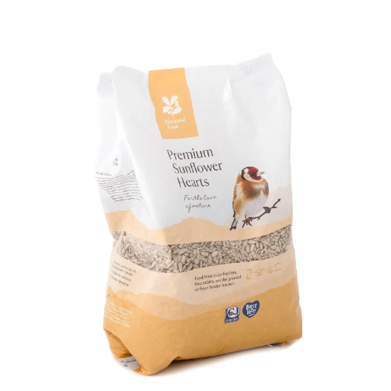    - Indoor cat food  - Food for picky dogsNational Trust CJ Wildlife Premium Sunflower Hearts Wild Bird Food 1.6kg