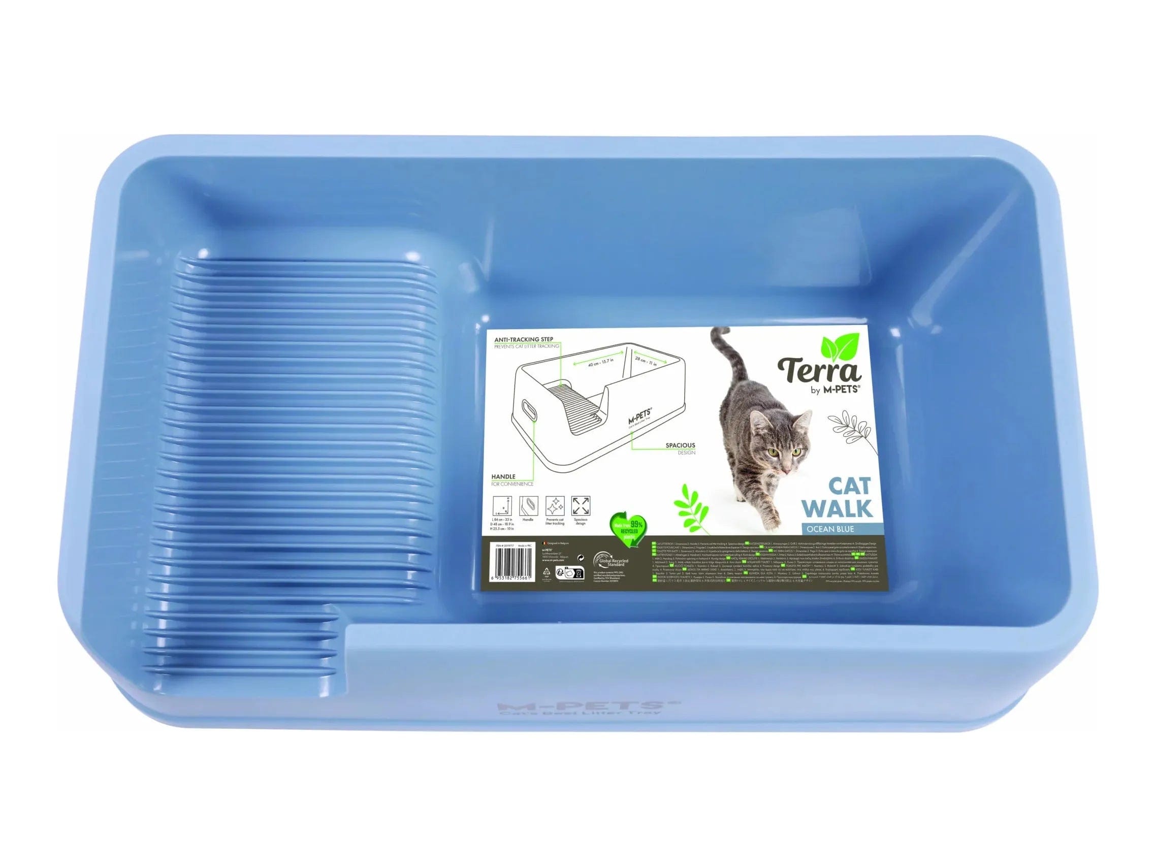 preventing the nails from growing too long and causing discomfort or damage to the pet.Terra Cat Walk Cat Litter Tray Ocean Blue