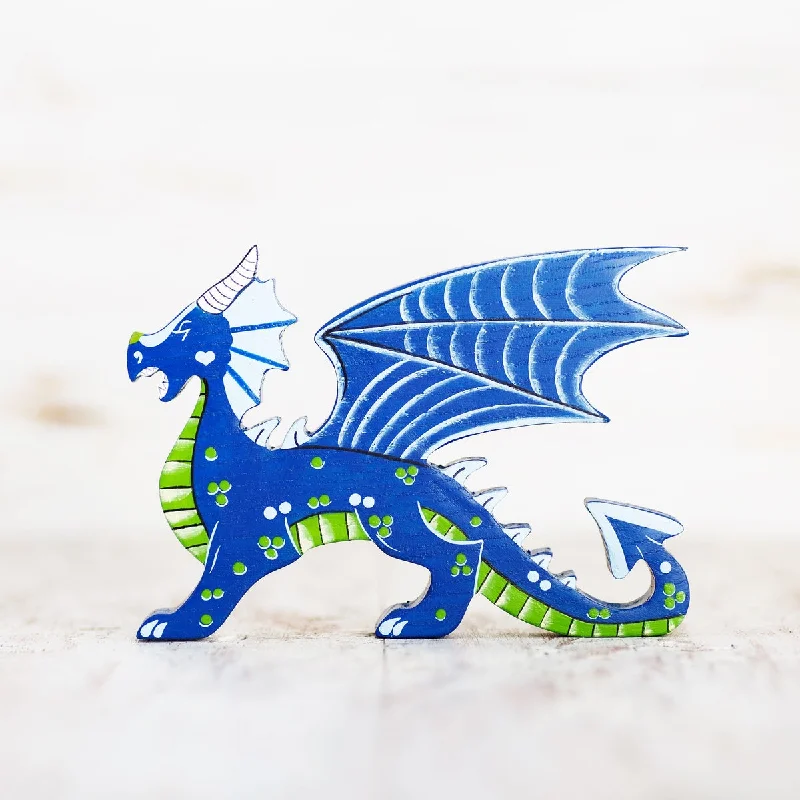 - Teething and chewing toys for puppiesWooden Caterpillar blue dragon