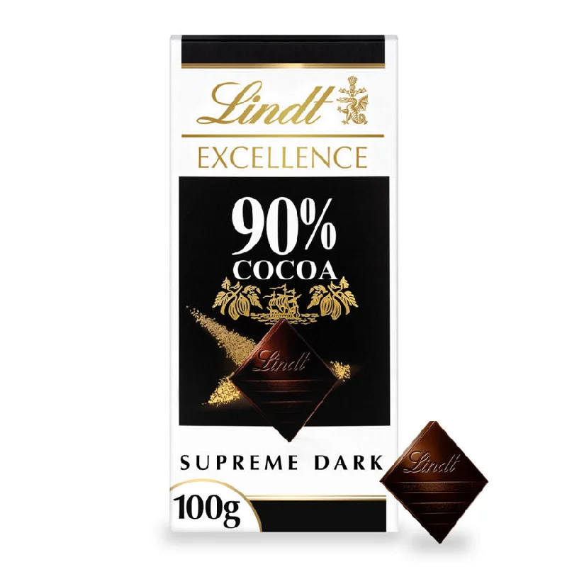 - ​​Christmas pet Christmas clothingLindt Excellence Intense Dark 90% Cocoa Chocolate Bar 100g