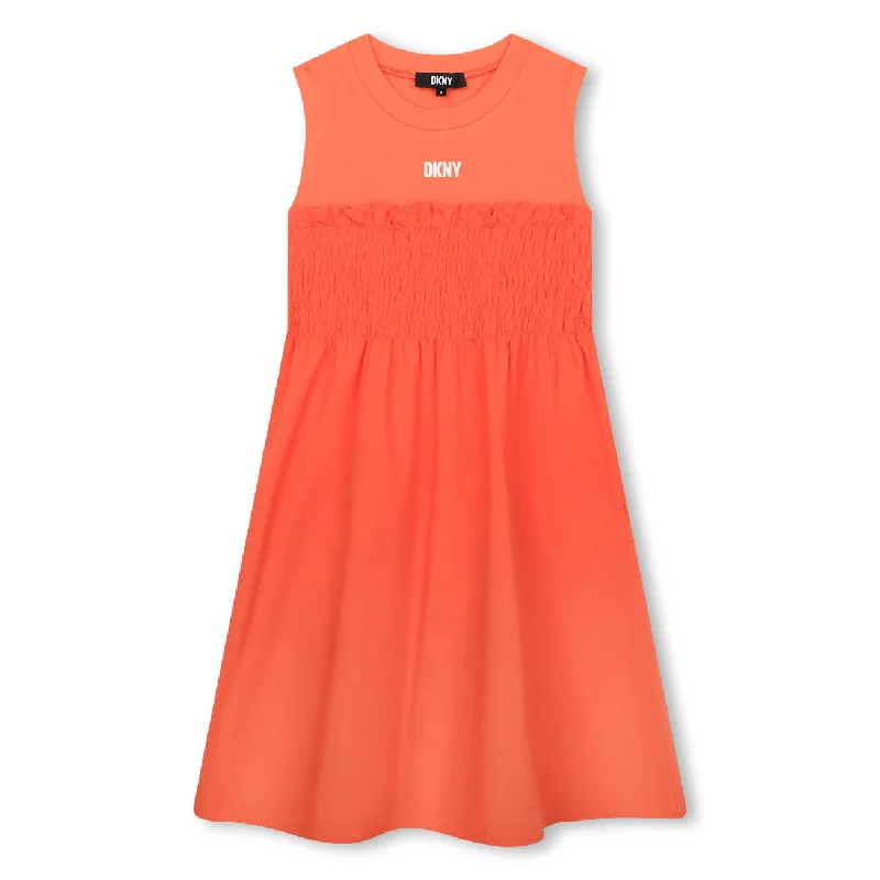 ---DKNY Apricot Layer Dress