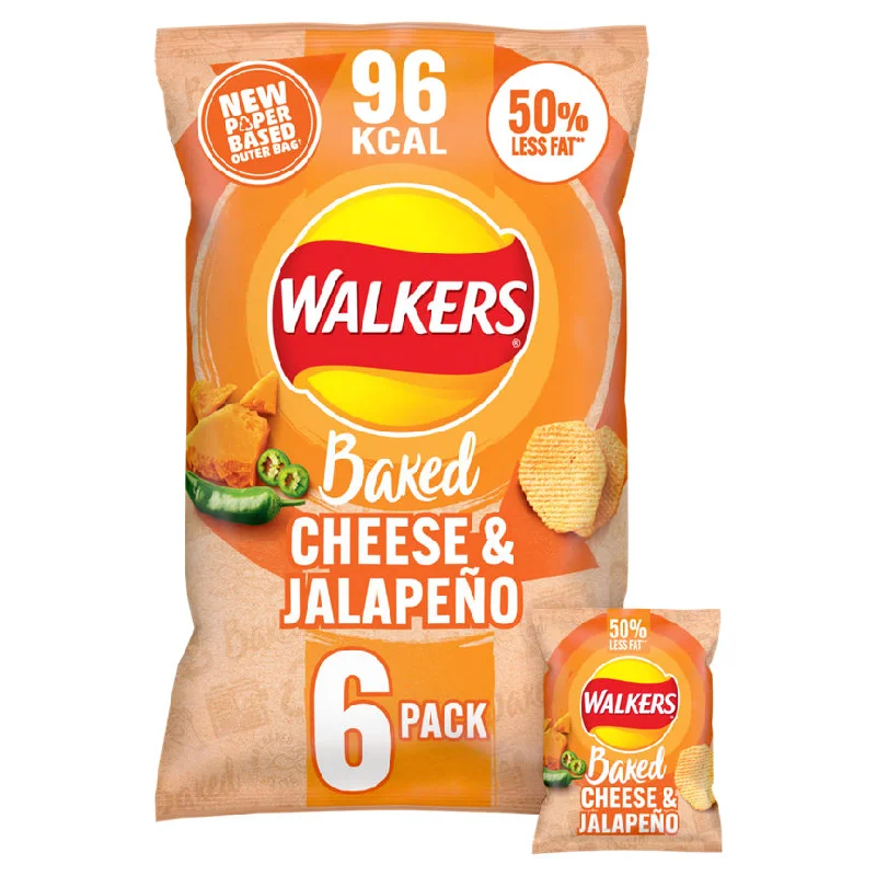 - Car dog seat beltWalkers Baked Cheese & Jalapeño Multipack Snacks Crisps 6 x 22g