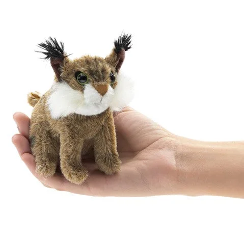 - ​​Christmas pet Christmas clothingFolkmanis mini bobcat finger puppet