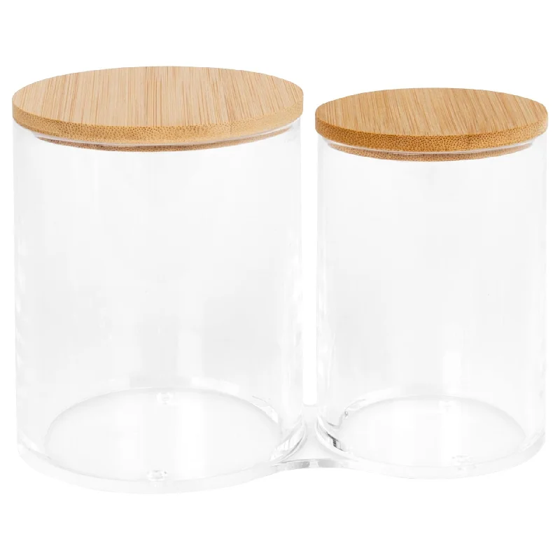 - ​​Pet toys under 10 yuanTwin Bathroom Canister with Bamboo Lid - By Harbour Housewares