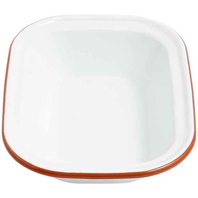  -Splash-proof food bowl AND Anti-choking slow food bowlM&S Enamel 24cm Pie Dish White