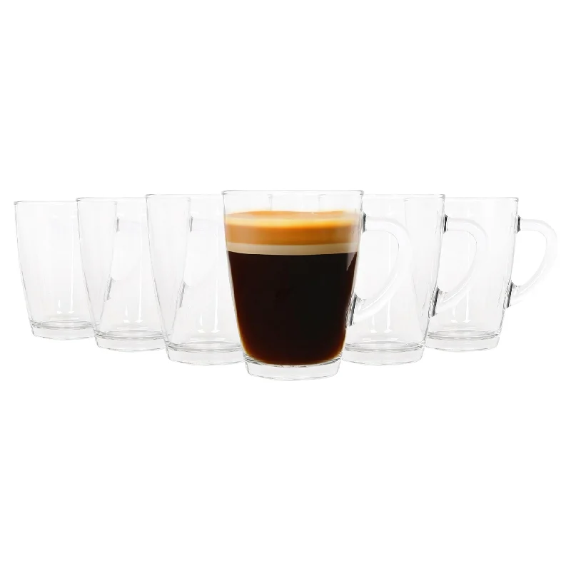 - Custom pet birthday cake350ml Vega Glass Coffee Cups - Pack of Six - By LAV