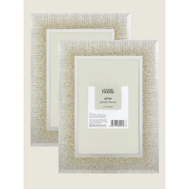 Pet careGeorge Home Champagne Glitter Ombre Photo Frame 6 x 4 Inch