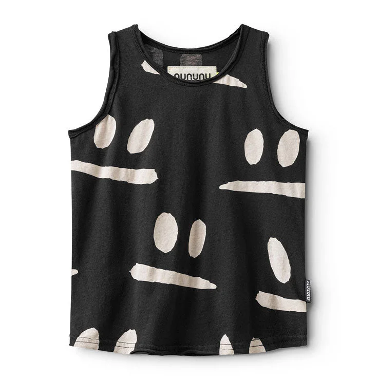 - Natural latex pet mattressNununu Black Smirks Tank Top