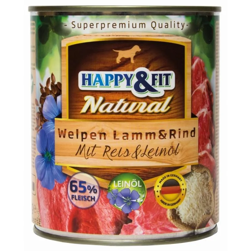 2. **Pet traction rope is anti-explosion**Happy&Fit Natural Puppy Lamm & Rind Mit Reis & Leinöl - 400g