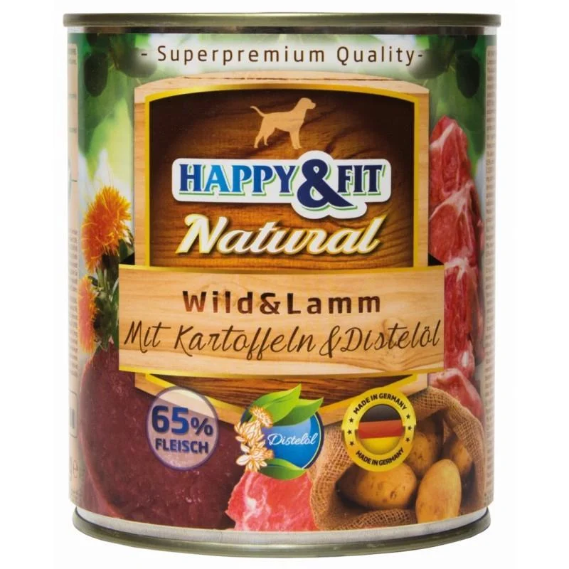 8. **Pet comb to remove loose hair**Happy&Fit Natural Adult Wild & Lamm Mit Kartoffeln & Distelöl - 800g